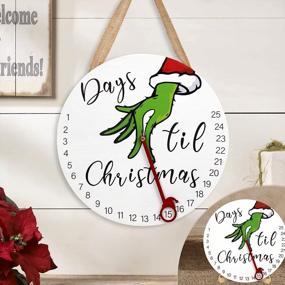img 4 attached to Countdown To Christmas With DAZONGE'S Grinch Advent Calendar & Wreath Set
