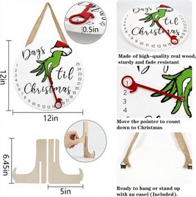 img 1 attached to Countdown To Christmas With DAZONGE'S Grinch Advent Calendar & Wreath Set
