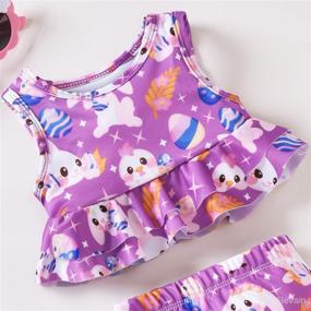 img 2 attached to Toddler Swimsuit Cheetah Swimming Swimwear