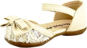 img 4 attached to Doll Maker Lace Sandal FBA1621013E 6 Girls' Shoes ~ Flats