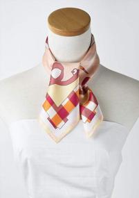 img 2 attached to Small Square Women'S Silk Scarf: Corciova 21 X 21 Satin Bandana In 100% Real Mulberry Silk