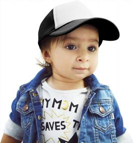 img 1 attached to Регулируемая очень маленькая кепка Trucker для маленьких девочек и мальчиков - DALIX Infant Kids Hat с улучшенной SEO