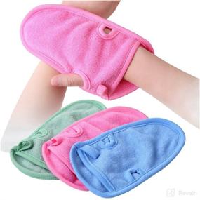 img 4 attached to 🧤 Bath Gloves with Shower Massage - Randomly Assorted