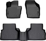 maxliner black custom fit floor mats 2 row liner set for all 2015-2018 audi q3 models логотип