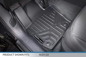 img 3 attached to MAXLINER Black Custom Fit Floor Mats 2 Row Liner Set for All 2015-2018 Audi Q3 Models