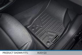 img 2 attached to MAXLINER Black Custom Fit Floor Mats 2 Row Liner Set for All 2015-2018 Audi Q3 Models