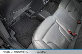 img 1 attached to MAXLINER Black Custom Fit Floor Mats 2 Row Liner Set for All 2015-2018 Audi Q3 Models