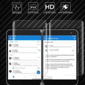 img 2 attached to 💎 (3 шт.) Orzero Совместимый краешком-к-краю защитный экран высокого качества для Microsoft Surface Duo - Полное покрытие, высокое разрешение, защита от царапин, без пузырей - Пожизненная замена.