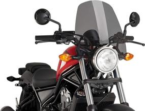 img 3 attached to Enhanced Puig 9462F Windshield for Honda Rebel 500 17-21 C/Dark Smoke - A New Generation Upgrade