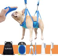 suaoeo pet grooming hammock kit: breathable hammock set for dogs and cats (blue s) - ultimate pet grooming harness solution logo