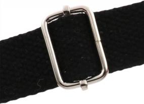 img 2 attached to Adjustable Silver Metal Buckle Tri-Glides With Movable Center Bar - Perfect For Straps - 1 X 0.6 Inch