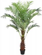 5-футовое искусственное дерево phoenix palm с детским пластиковым горшком - технология real touch и уникальный дизайн! логотип