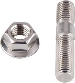 img 2 attached to 🔩 NICECNC Intake Manifold Extended Studs Bolt Kit - 12pcs M10-1.25mm x 48mm for Honda, Nissan, Toyota