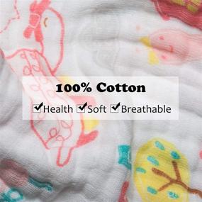 img 2 attached to 👶 Premium Organic Cotton Bandana Drool Bibs for Babies - Ideal for Drooling and Teething