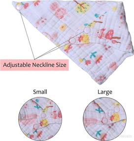 img 3 attached to 👶 Premium Organic Cotton Bandana Drool Bibs for Babies - Ideal for Drooling and Teething