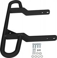 black rear wide grab bar bumper, perfectly compatible with yamaha raptor 660 and 660r models from 2001-2005 logo