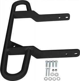 img 4 attached to Black Rear Wide Grab Bar Bumper, Perfectly Compatible With Yamaha Raptor 660 And 660R Models From 2001-2005