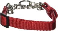 🐾 hamilton adjustable combo choke dog collar in red - x-small size, ideal for neck sizes 10-14 inches logo