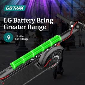 img 2 attached to Gotrax XR Ultra Electric Scooter: Max Range & Speed, LG Battery & 300W Motor, Pneumatic Tires, Foldable Escooter for Adults
