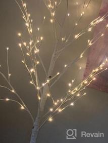img 8 attached to 6FT White Birch Tree Christmas Lights For Indoor & Outdoor Decorations - Hairui Tree Lights With 128 LEDs And Plug-In Design For Wedding & Holiday Parties