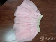 img 1 attached to Dazzling DXTON Rainbow Flower Tulle Skirt - Perfect For Your Little Princess review by Stephanie Miller
