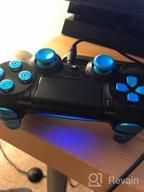 img 1 attached to TOMSIN Metal Buttons For PS4 Controller Gen 1, Aluminum Metal Thumbsticks Analog Grip & Bullet Buttons & D-Pad & L1 R1 L2 R2 Triggers (Blue) review by Ricardo Stewart
