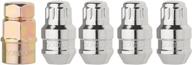 set of 4 chrome closed acorn locking lug nuts/wheel locks - dpaccessories lcb3l2hc-ch06lk4 - 1/2"-20 - dual hex - improved seo logo