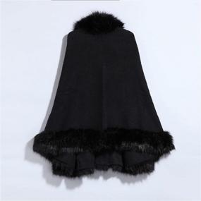 img 3 attached to Kelaixiang Faux Fox Fur Shawls Jackets Bridal Cape Coats Wraps Winter Scarves