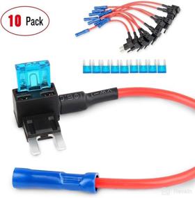 img 3 attached to 🔌 Nilight 10Pack 12V Add-A-Circuit Fuse Tap Adapter: Mini Atm Apm Blade Fuse Holder with 120PCS Mini Blade Fuse Assortment (5, 7.5, 10, 15, 20, 25, 30) AMP for Cars, Trucks, Boats - Ultimate Automotive Fuse System+