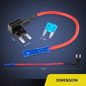img 2 attached to 🔌 Nilight 10Pack 12V Add-A-Circuit Fuse Tap Adapter: Mini Atm Apm Blade Fuse Holder with 120PCS Mini Blade Fuse Assortment (5, 7.5, 10, 15, 20, 25, 30) AMP for Cars, Trucks, Boats - Ultimate Automotive Fuse System+