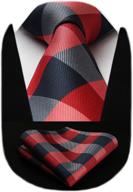 👔 hisdern handkerchief classic stripe necktie: the essential men's accessory for ties, cummerbunds & pocket squares logo