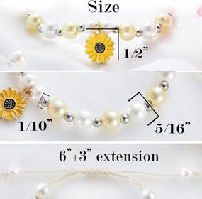 img 1 attached to Flower Girl Bracelet For Little Girls Wedding Proposal Gift From Bride Jewelry