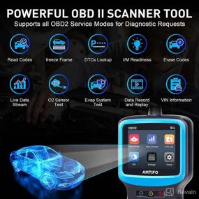 img 3 attached to 🚗 AMTIFO W4 OBD2 Scanner Auto Check Car Engine Fault Code Reader - Automotive Diagnostic Scan Tester Tools Kit with Color Screen