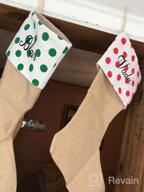 img 1 attached to 6 Pack DIY Burlap Xmas Fireplace Hanging Stockings - Perfect For Christmas Home Decor & Party Decorations | CGBOOM review by Branden Type