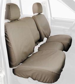 img 2 attached to Covercraft Custom-Fit Front Bench SeatSaver Seat Covers - Polycotton Fabric Interior Accessories at Seat Covers & Accessories