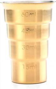 img 3 attached to Measure Perfectly With Barfly M37109GD 2 Oz Drink Jigger In Gold - No Handle