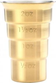 img 2 attached to Measure Perfectly With Barfly M37109GD 2 Oz Drink Jigger In Gold - No Handle