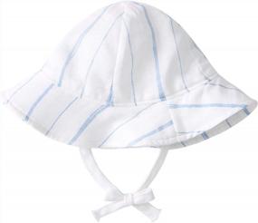 img 1 attached to 👒 Breathable Sun Hat with Chin Strap for Baby Toddler - pureborn Bucket Hat for Infant Boys Girls Kids