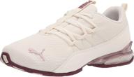 puma womens 19499501 running white hazy women's shoes via athletic logo