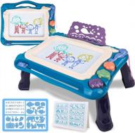 large erasable kids doodle board - meland writing sketch pad with colorful features for toddlers' creative drawings logo