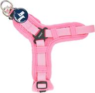 puppia pava hx1917 pk l soft harness pink logo