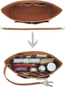 img 3 attached to YIICOOLY Handbag Organizer Insert Divider Women's Accessories ~ Handbag Accessories