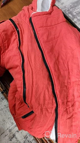img 1 attached to Gaorui Boys Winter Hooded Down Coat Jacket with Thick Wool Lining - Kids Warm Faux Fur Outerwear Coat review by Derrick Duck