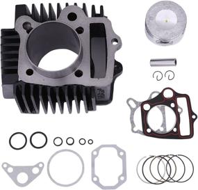 img 4 attached to 🔧 Engine Cylinder Body (52.4mm) with Gaskets & Piston - Fits 90cc, 110cc, 125cc Horizontal Engines for ATV Quad Dirt Bike, Pit Bike, Tao Tao, Coolster, 4 Wheeler, Dune Buggys, CR110