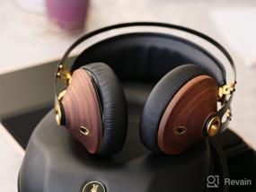 img 5 attached to Upgrade Your Audio Experience with Meze 99 Classics Walnut Silver Wired Over-Ear Headphones with Mic and Self Adjustable Headband