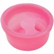 round pink manicure bowls for nail art soak treatment - beauticom, 1 piece logo