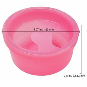 img 3 attached to Round Pink Manicure Bowls For Nail Art Soak Treatment - Beauticom, 1 Piece