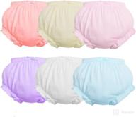 🩲 breathe easy with orinery cotton baby girl underwear: 6-pack assorted boxer briefs for infants and toddlers логотип