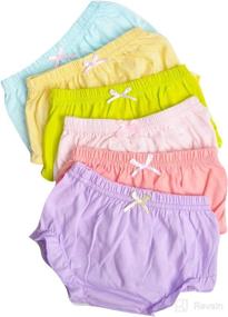 img 2 attached to 🩲 Breathe Easy with Orinery Cotton Baby Girl Underwear: 6-Pack Assorted Boxer Briefs for Infants and Toddlers