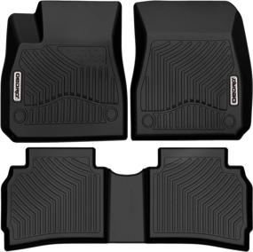img 4 attached to 🏞️ Top-notch All Weather Protection Floor Mats for 2016-2022 Chevrolet Malibu – OEDRO Custom Fit Liners